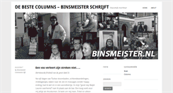 Desktop Screenshot of binsmeister.nl