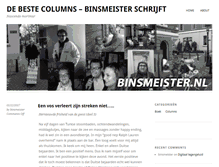 Tablet Screenshot of binsmeister.nl